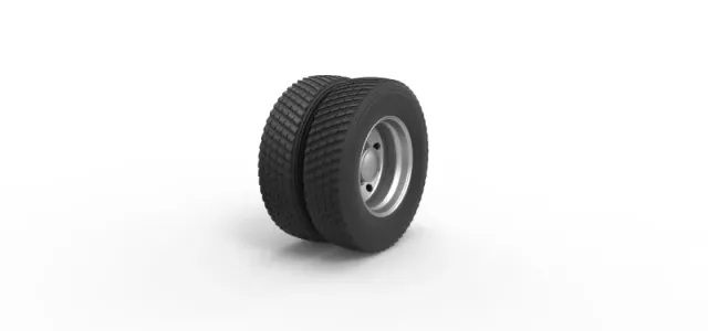 Rear double wheel of Pulling Semi truck Scale 1:25 — Фото 2 из 11