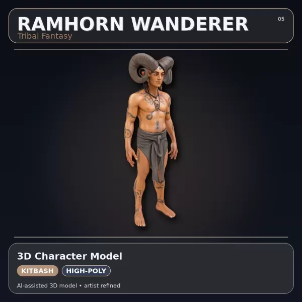 Mythic & Mech Character Collection – High-Poly Kitbash 3D Model — Фото 10 из 22
