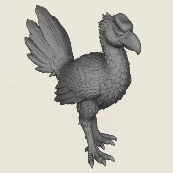Dinosaur Bird Print Ready 3D Model — Фото 4 из 6