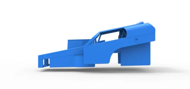 Shell of Vintage Dirt Modified stock car Version 2 Scale 1:25 — Image 6 of 17