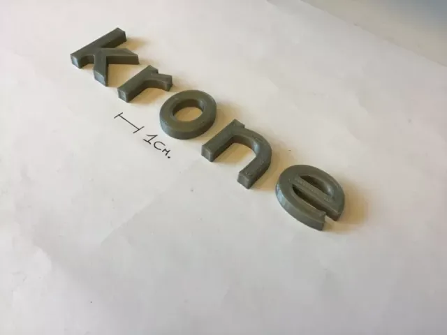 KRONE lowercase 3D letters STL file — Фото 3 из 5