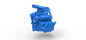 Engine V8 with triple supercharger Scale 1:25