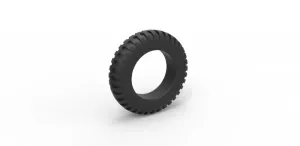 Diecast old truck tire Scale 1 to 25
