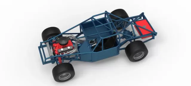 Vintage Dirt late model Race car Base Scale 1:25 — Фото 4 из 29