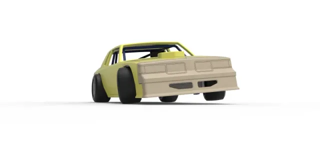 Vintage Dirt late model race car while turning Scale 1:25 — Image 27 of 30
