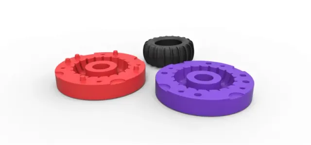 Mold for diecast rear tire for Dune Buggy — Фото 3 из 13