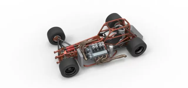 Supermodified front engine race car Base Version 3 Scale 1:25 — Image 4 of 31
