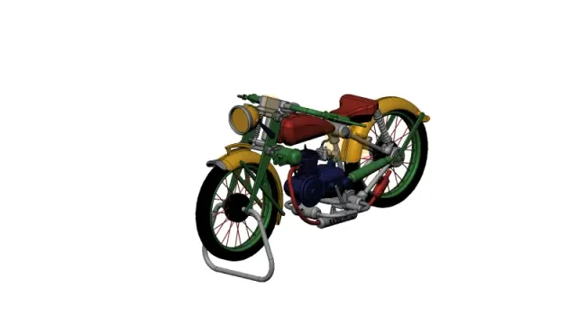 Vintage motorcycle from the 40s-50s — Фото 13 из 16