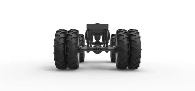 Chassis of Vintage Monster Truck with double wheels Scale 1:25 — Фото 5 из 26