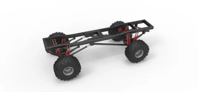 Chassis of Wheel Standing Mega Truck Scale 1:25 — Фото 2 из 23