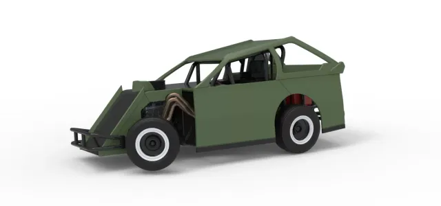Mod Lite Race car while turning Version 2 Scale 1:25 — Фото 28 из 28
