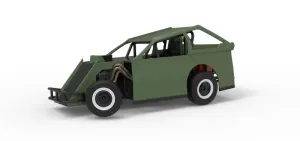 Mod Lite Race car while turning Version 2 Scale 1:25