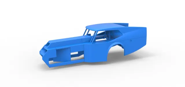 Shell of Vintage Dirt Modified stock car Version 5 Scale 1:25 — Image 26 of 26
