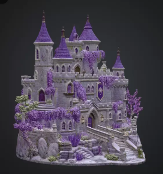 Lavender Bloom Castle STL File for 3D Print — Фото 10 из 15