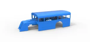 Shell of Outlaw Figure 8 Modified stock car as School bus 1:25