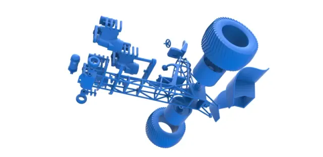 Diecast Pulling tractor with 3 engines V8 Version 4 1:25 — Фото 26 из 31
