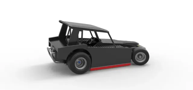 Vintage Dirt Modified stock car V6 while turning Scale 1:25 — Фото 20 из 31