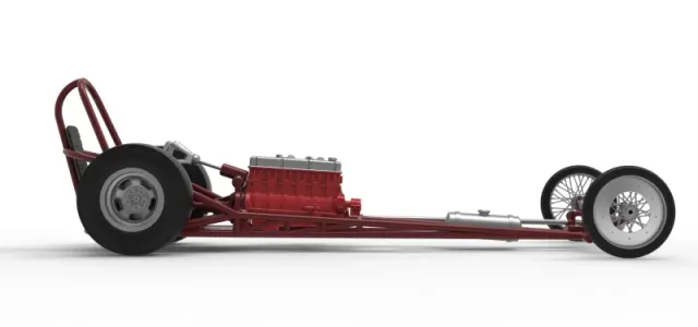 Vintage Front engine dragster Base Version 6 Scale 1:25 — Image 22 of 30