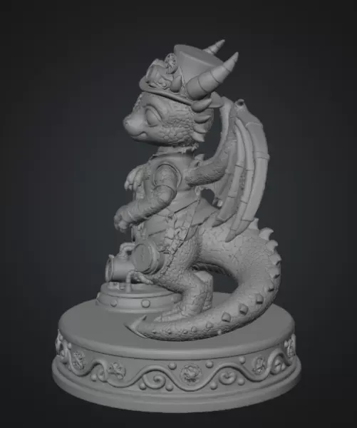 Clockwork Fantasy Dragon STL for 3D Printing — Фото 8 из 11