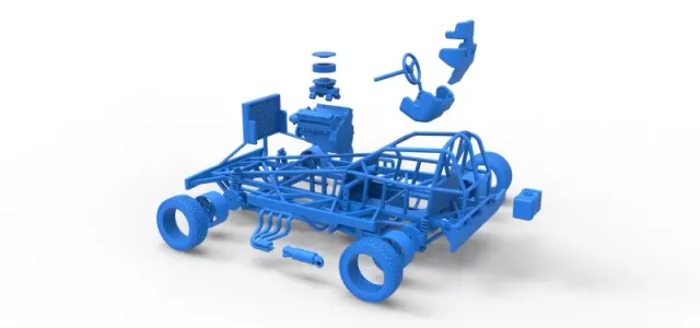 BriSCA Formula 1 Stock Car Base for Dirt Scale 1:25 — Фото 30 из 31