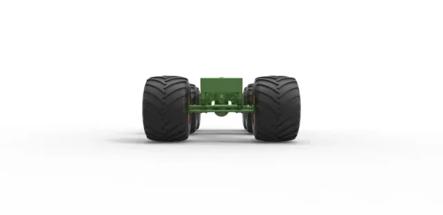 Diecast old school monster truck chassis 6x6 Scale 1:25 — Фото 5 из 31