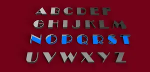 BROADWAY font uppercase 3D letters STL file
