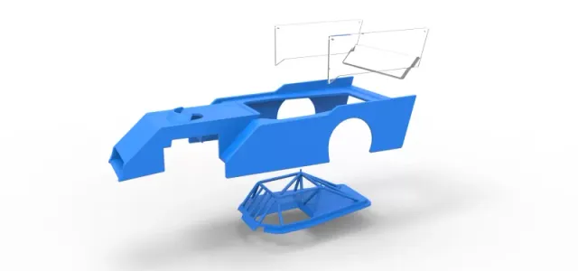 Shell of Outlaw Figure 8 Modified stock car Scale 1:25 — Image 16 of 22