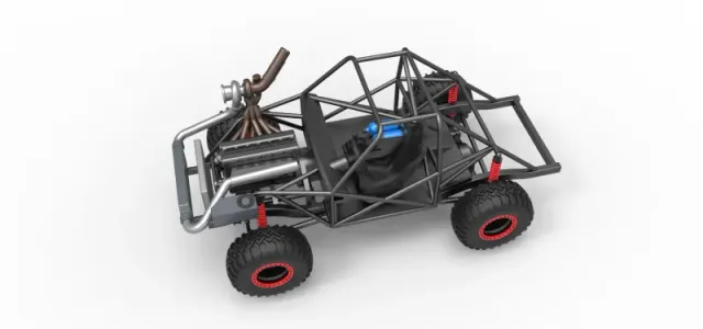 Uphill Sand Racing Dragster Base Version 2 Scale 1:25 — Фото 4 из 24