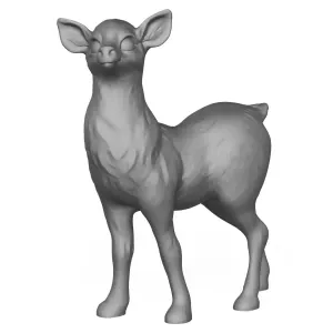 3D Printable Deer Fawn Animal