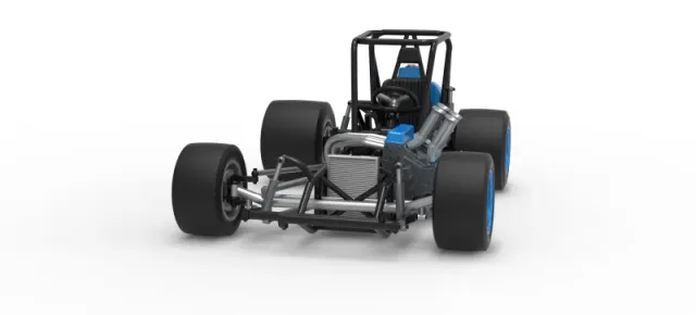 Vintage Pavement Sprint car Base Scale 1:25 — Фото 5 из 29