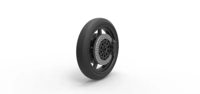 Front wheel of Top fuel dragster motorcycle Scale 1:25 — Фото 2 из 12