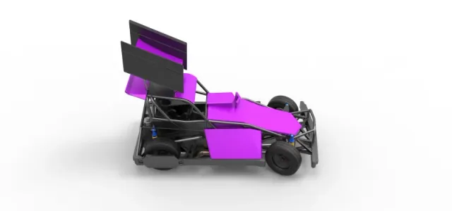 New Zealand Superstock car while turning Version 2 Scale 1:25 — Фото 23 из 31