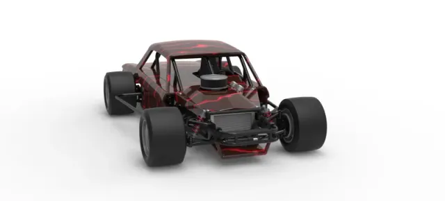 Vintage Asphalt Modified stock car V13 Scale 1:25 — Фото 26 из 30