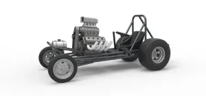Vintage Front engine dragster Base Scale 1:25