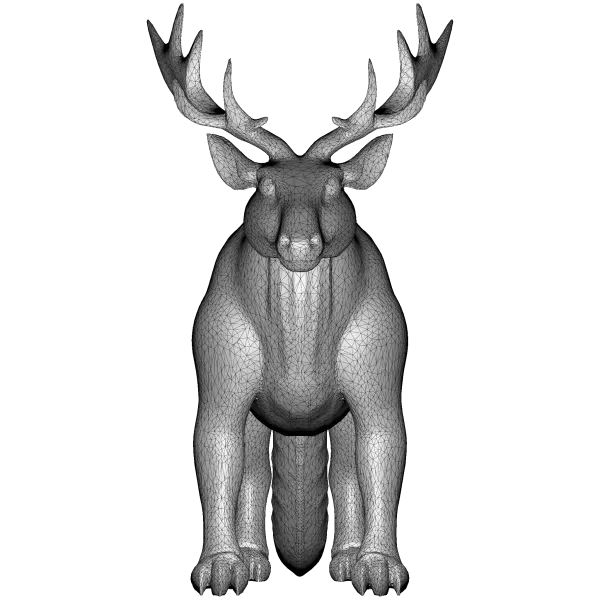 Turquoise Forest Guardian - Fantasy Deer Sculpture — Фото 5 из 9