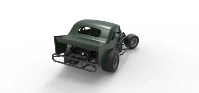 Vintage Dirt Modified stock car while turning Scale 1:25 — Image 18 of 30