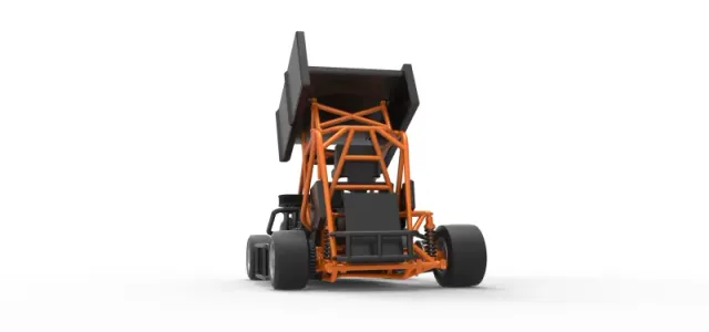 Pavement Winged 600 Micro sprint car Scale 1:25 — Фото 15 из 31