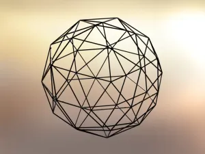 Wireframe Shape Geodesic Polyhedron Sphere