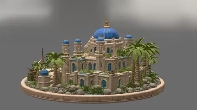 Azure Oasis Palace STL File for 3D Print — Фото 10 из 17