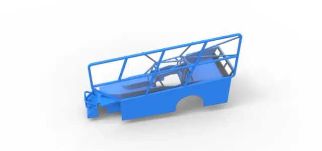 Shell of Northeast Dirt Modified stock car with side wing 1:25 — Фото 2 из 29