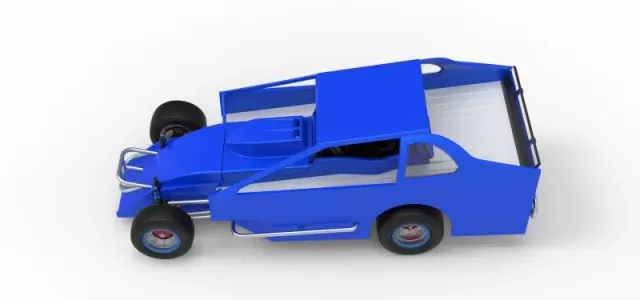 Northeast Dirt Modified stock car Version 2 Scale 1:25 — Фото 10 из 30