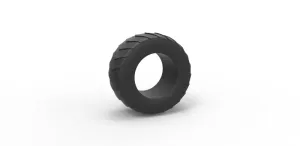 Diecast pulling tractor rear tire 5 Scale 1:25
