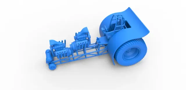 Diecast Pulling tractor with 2 engines V8 Version 4 Scale 1:25 — Фото 14 из 31
