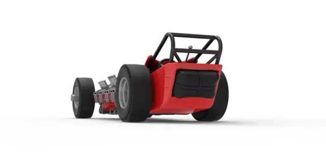 Vintage AWD Dragster Version 2 Scale 1:25 — Фото 15 из 30