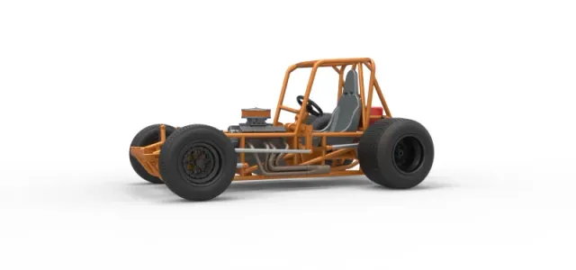 Vintage Sprint car Base Version 2 Scale 1:25 — Фото 2 из 30