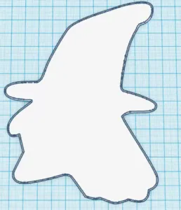 Halloween Witches Face Head 2 Silhouette