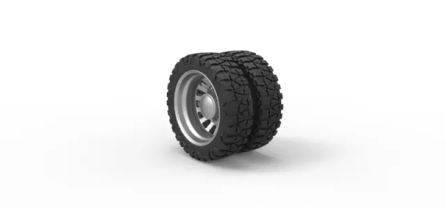 Diecast Rear semi wheel for pickup Version 16 Scale 1:25 — Фото 7 из 12