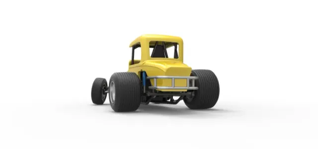 Vintage Sprint car while turning Version 2 Scale 1:25 — Фото 13 из 29