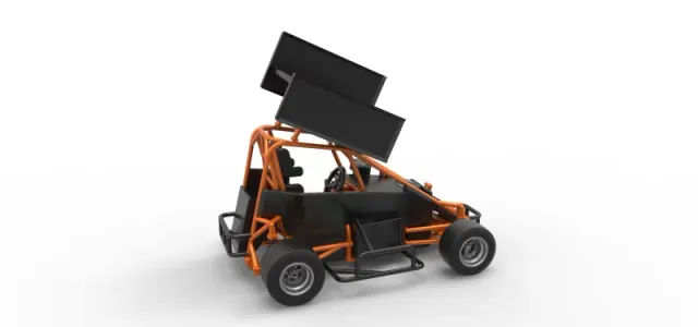 Pavement Winged 600 Micro sprint car Scale 1:25 — Фото 20 из 31