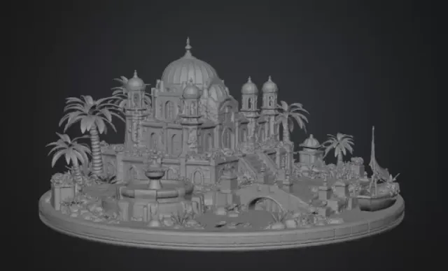 Azure Oasis Palace STL File for 3D Print — Фото 16 из 17